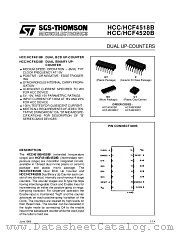 HCF4518BEY datasheet pdf SGS Thomson Microelectronics
