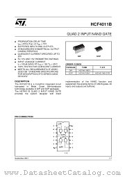 HCF4011M013TR datasheet pdf SGS Thomson Microelectronics