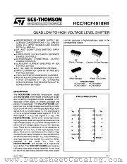HCF40109M013TR datasheet pdf SGS Thomson Microelectronics