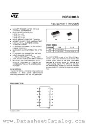 HCF40106BEY datasheet pdf SGS Thomson Microelectronics