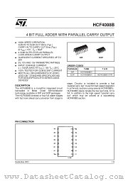 HCF4008BEY datasheet pdf SGS Thomson Microelectronics