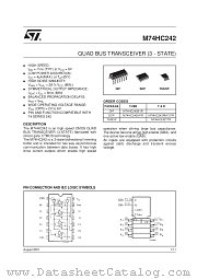 M74HC242RM13TR datasheet pdf SGS Thomson Microelectronics
