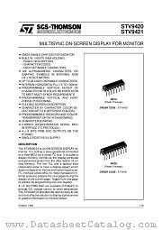 STV9421 datasheet pdf SGS Thomson Microelectronics
