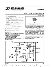 TDE1707FP datasheet pdf SGS Thomson Microelectronics