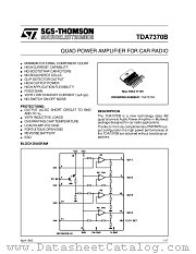 TDA7370B datasheet pdf SGS Thomson Microelectronics