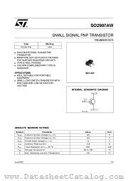 SO2907AW datasheet pdf SGS Thomson Microelectronics