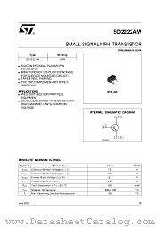 SO2222AW datasheet pdf SGS Thomson Microelectronics