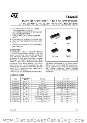 ST3232E datasheet pdf SGS Thomson Microelectronics