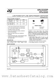 VIPER22AS datasheet pdf SGS Thomson Microelectronics