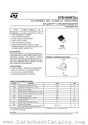STB160NF3LL datasheet pdf SGS Thomson Microelectronics