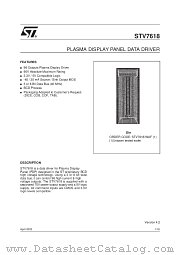 STV7618 datasheet pdf SGS Thomson Microelectronics