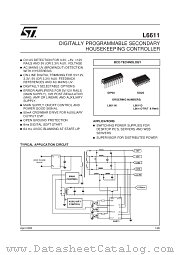 L6611DTR datasheet pdf SGS Thomson Microelectronics
