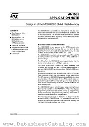 AN1535 datasheet pdf SGS Thomson Microelectronics
