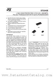 ST3243ECD datasheet pdf SGS Thomson Microelectronics