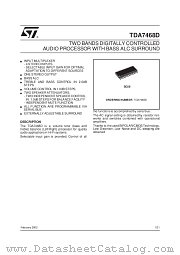 TDA7468D datasheet pdf SGS Thomson Microelectronics