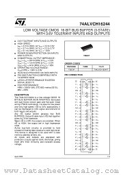 74ALVCH16244T datasheet pdf SGS Thomson Microelectronics
