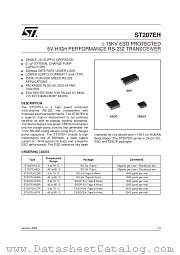 ST207EHBDR datasheet pdf SGS Thomson Microelectronics