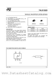 74LX1G05CTR datasheet pdf SGS Thomson Microelectronics