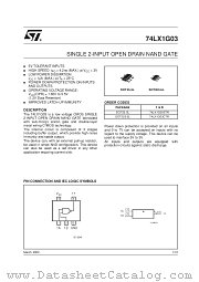 74LX1G03STR datasheet pdf SGS Thomson Microelectronics