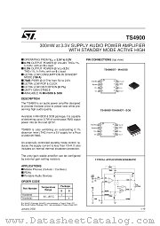 TS4900IST datasheet pdf SGS Thomson Microelectronics
