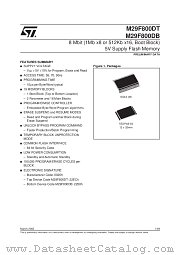 M29F800D datasheet pdf SGS Thomson Microelectronics