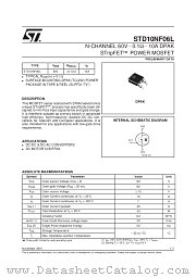 STD10NF06L datasheet pdf SGS Thomson Microelectronics