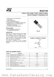 BULK128 datasheet pdf SGS Thomson Microelectronics