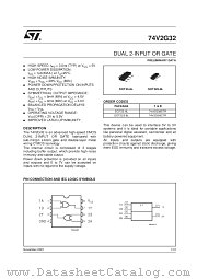 74V2G32CTR datasheet pdf SGS Thomson Microelectronics