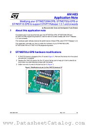 AN1483 datasheet pdf SGS Thomson Microelectronics
