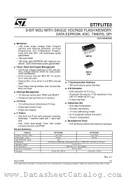 ST7FLITE05Y0B6 datasheet pdf SGS Thomson Microelectronics