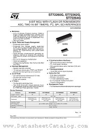 ST72264G2B6 datasheet pdf SGS Thomson Microelectronics