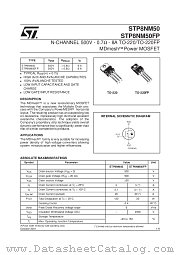 STP8NM50 datasheet pdf SGS Thomson Microelectronics