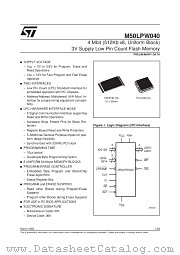 M50LPW040 datasheet pdf SGS Thomson Microelectronics