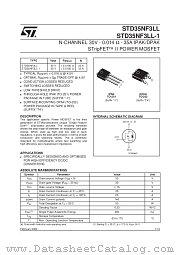 STD35NF3LL datasheet pdf SGS Thomson Microelectronics