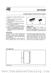 HCF4044M013TR datasheet pdf SGS Thomson Microelectronics