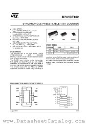 M74HCT162B1R datasheet pdf SGS Thomson Microelectronics