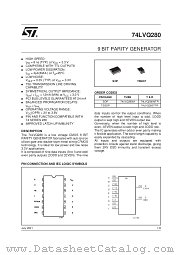74LVQ280MTR datasheet pdf SGS Thomson Microelectronics