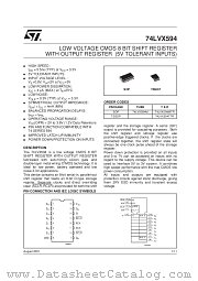 74LVX594M datasheet pdf SGS Thomson Microelectronics