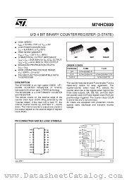 M74HC699TTR datasheet pdf SGS Thomson Microelectronics