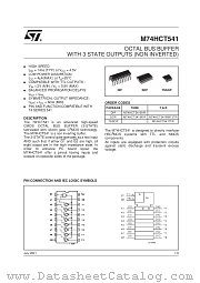 M74HCT541RM13TR datasheet pdf SGS Thomson Microelectronics