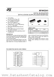 M74HC541B1R datasheet pdf SGS Thomson Microelectronics