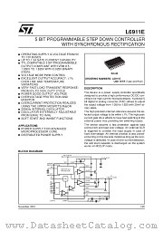 L6911E datasheet pdf SGS Thomson Microelectronics