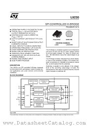 L9230 datasheet pdf SGS Thomson Microelectronics