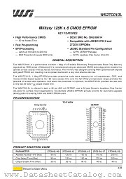 WS27C010L datasheet pdf SGS Thomson Microelectronics