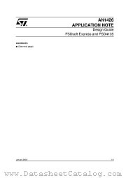 AN1426 datasheet pdf SGS Thomson Microelectronics