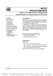 AN1372 datasheet pdf SGS Thomson Microelectronics