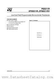 ZPSD211RV datasheet pdf SGS Thomson Microelectronics