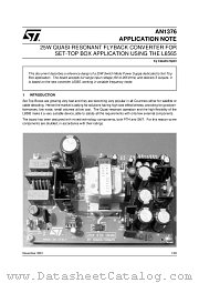 AN1376 datasheet pdf SGS Thomson Microelectronics