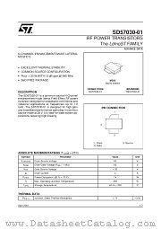 SD57030-01 datasheet pdf SGS Thomson Microelectronics