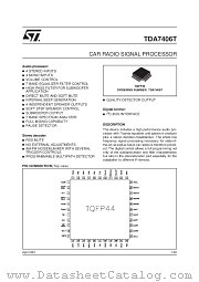 TDA7406T datasheet pdf SGS Thomson Microelectronics